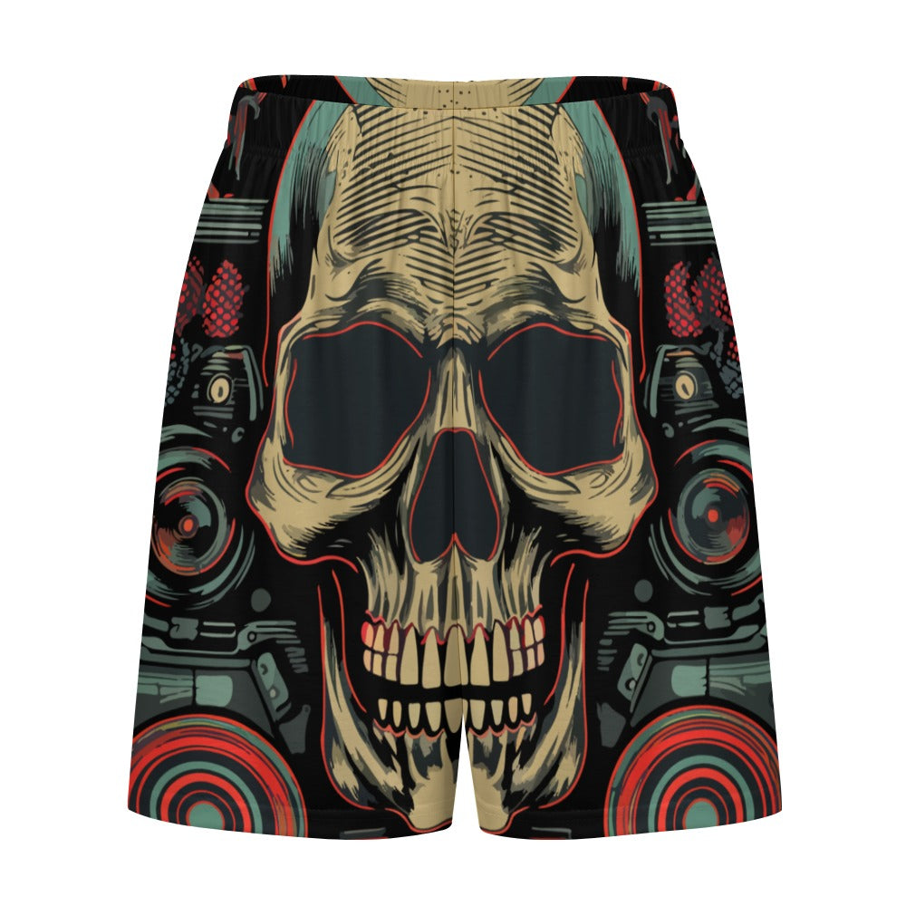 Skull Beats Ice Silk Pajama Shorts