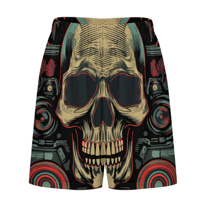 Skull Beats Ice Silk Pajama Shorts