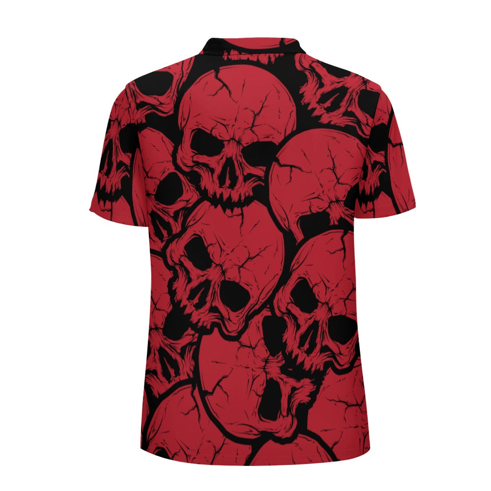 Red Skulls Polo Shirt