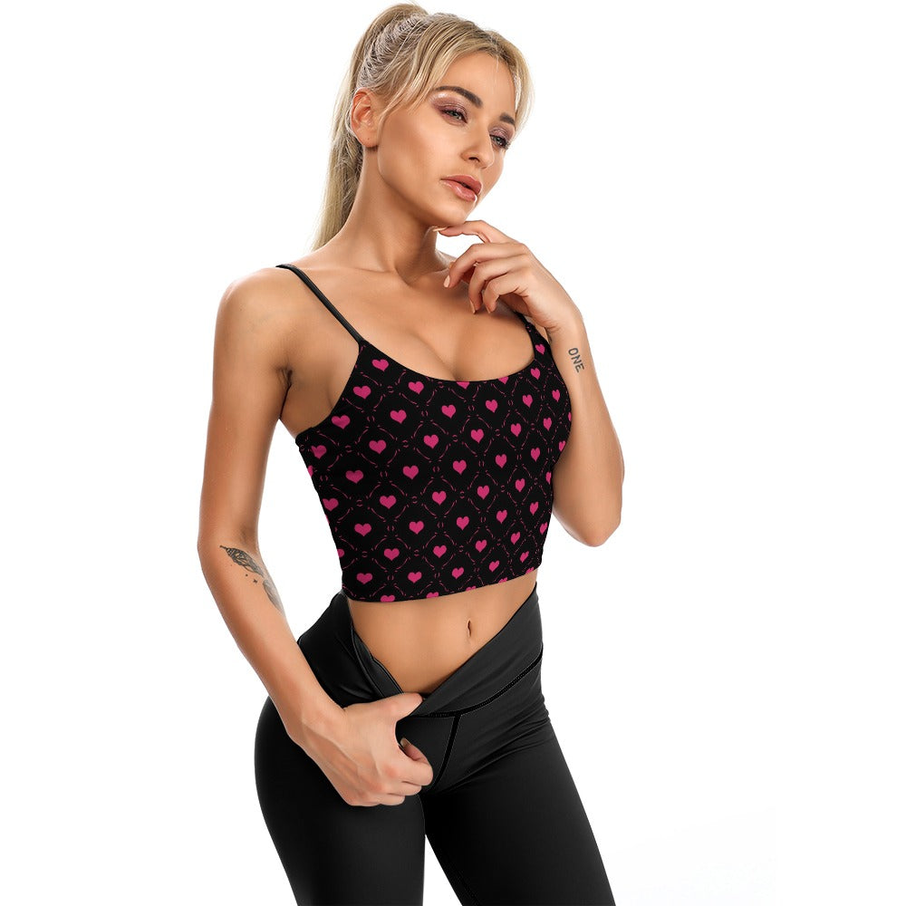 Little Pink Hearts Thin Camisole