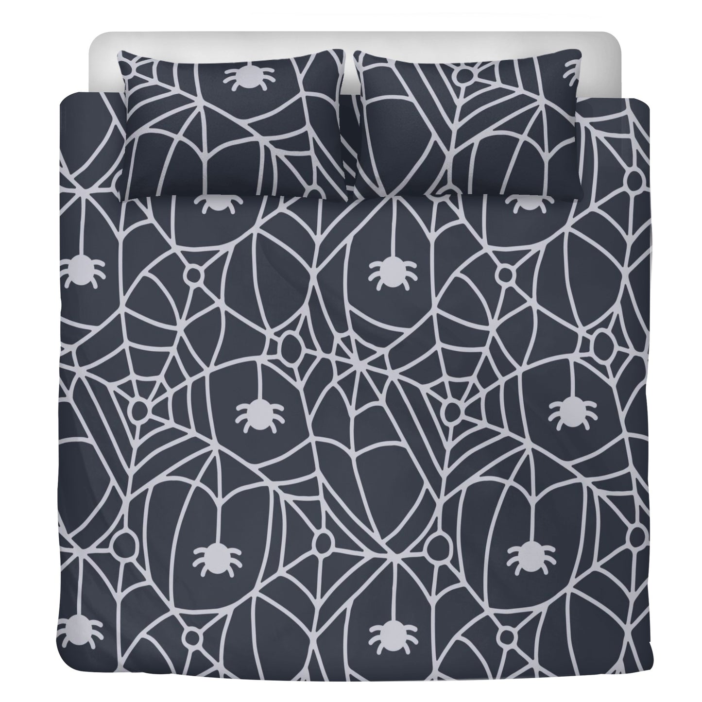 Dangling Spider And Spider Webs 3 Pcs Beddings