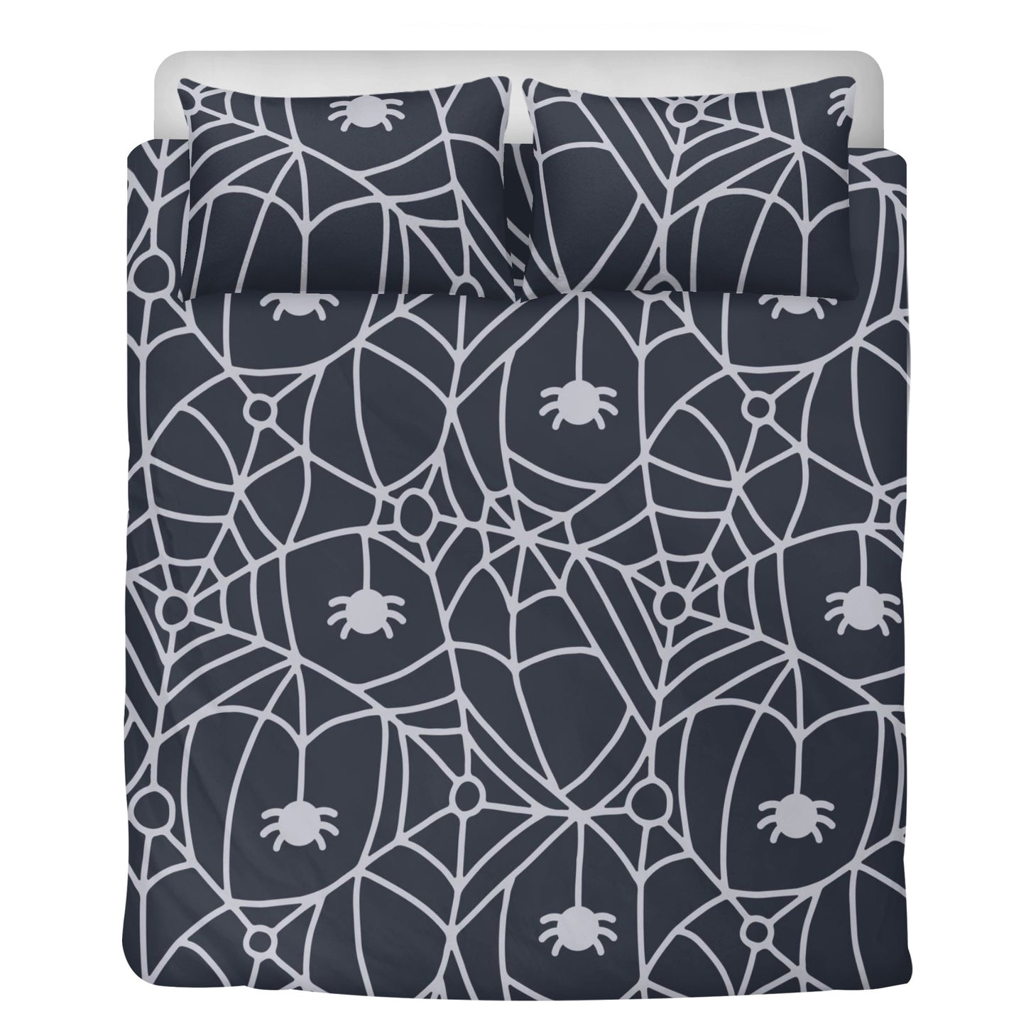 Dangling Spider And Spider Webs 3 Pcs Beddings