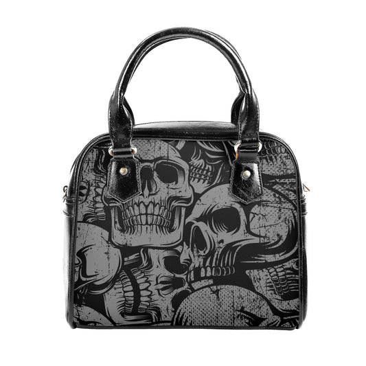 Silver Skull Shoulder Handbag