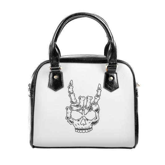 Rock On Skull Head Shoulder Handbag