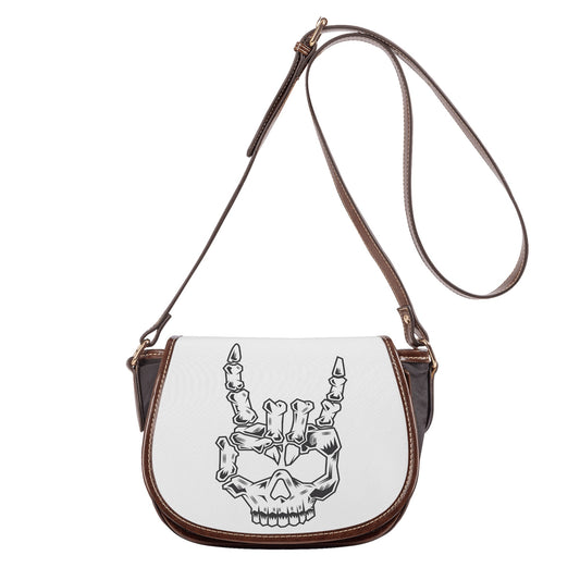 Rock On Skull Head Saddle Bag