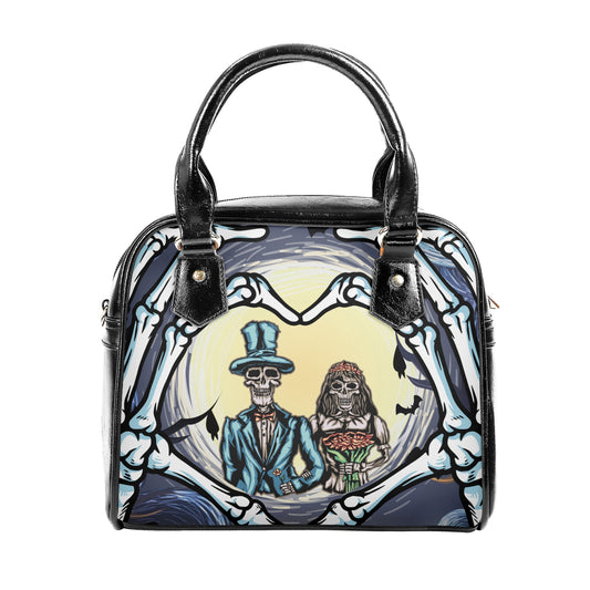 Skeleton Lovers Shoulder Handbag