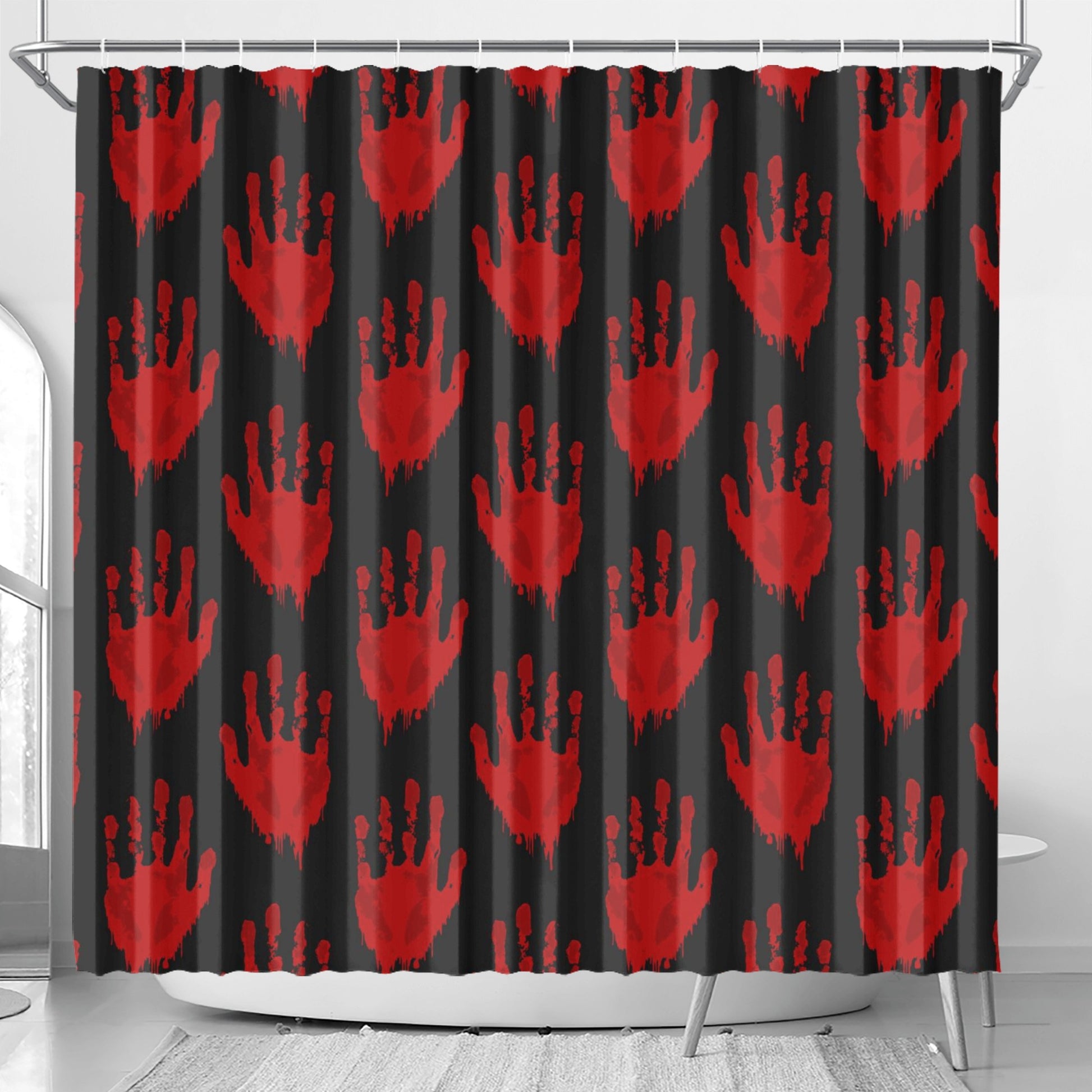 Bloody Hands Shower Curtain