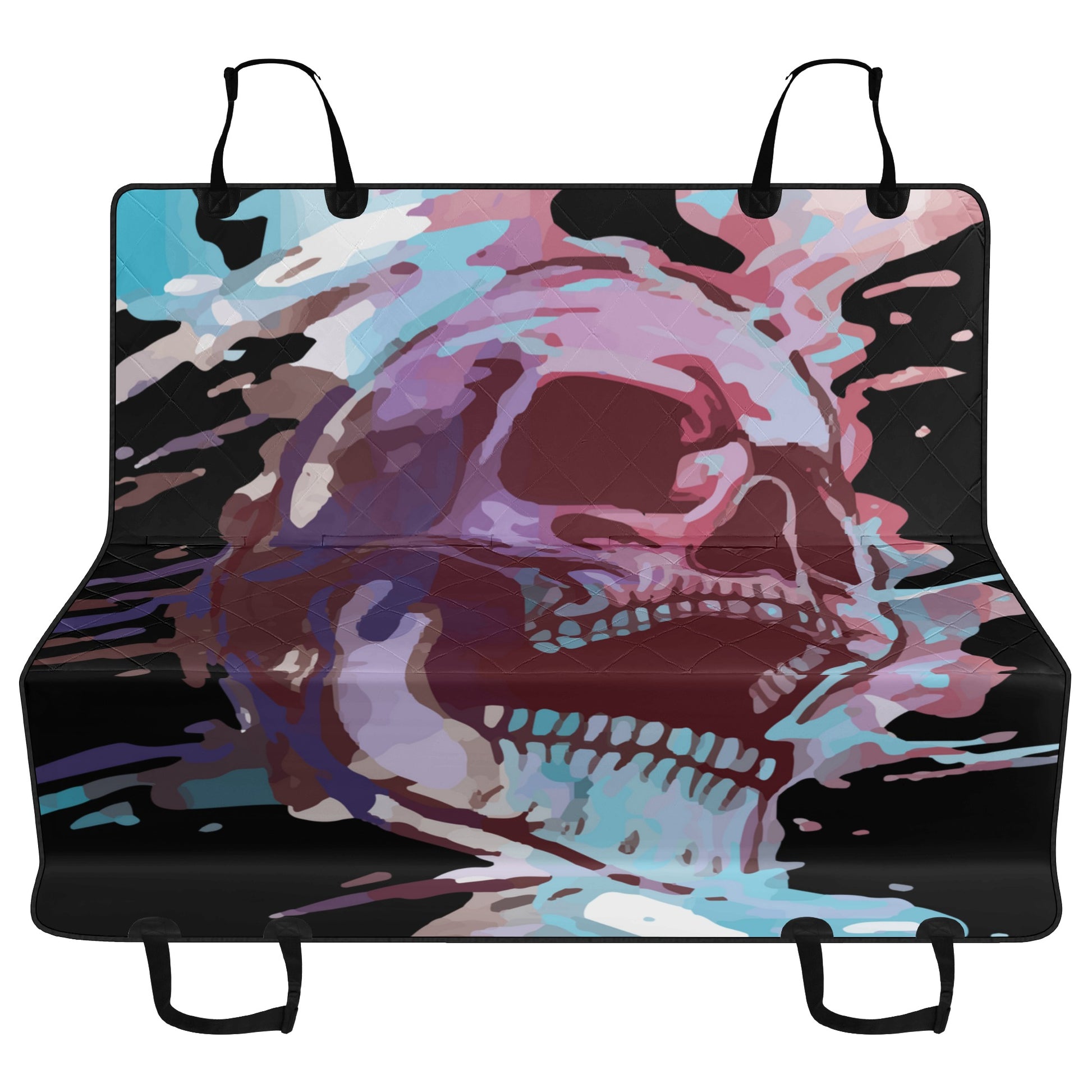 Painted Skull Car Pet Seat Covers