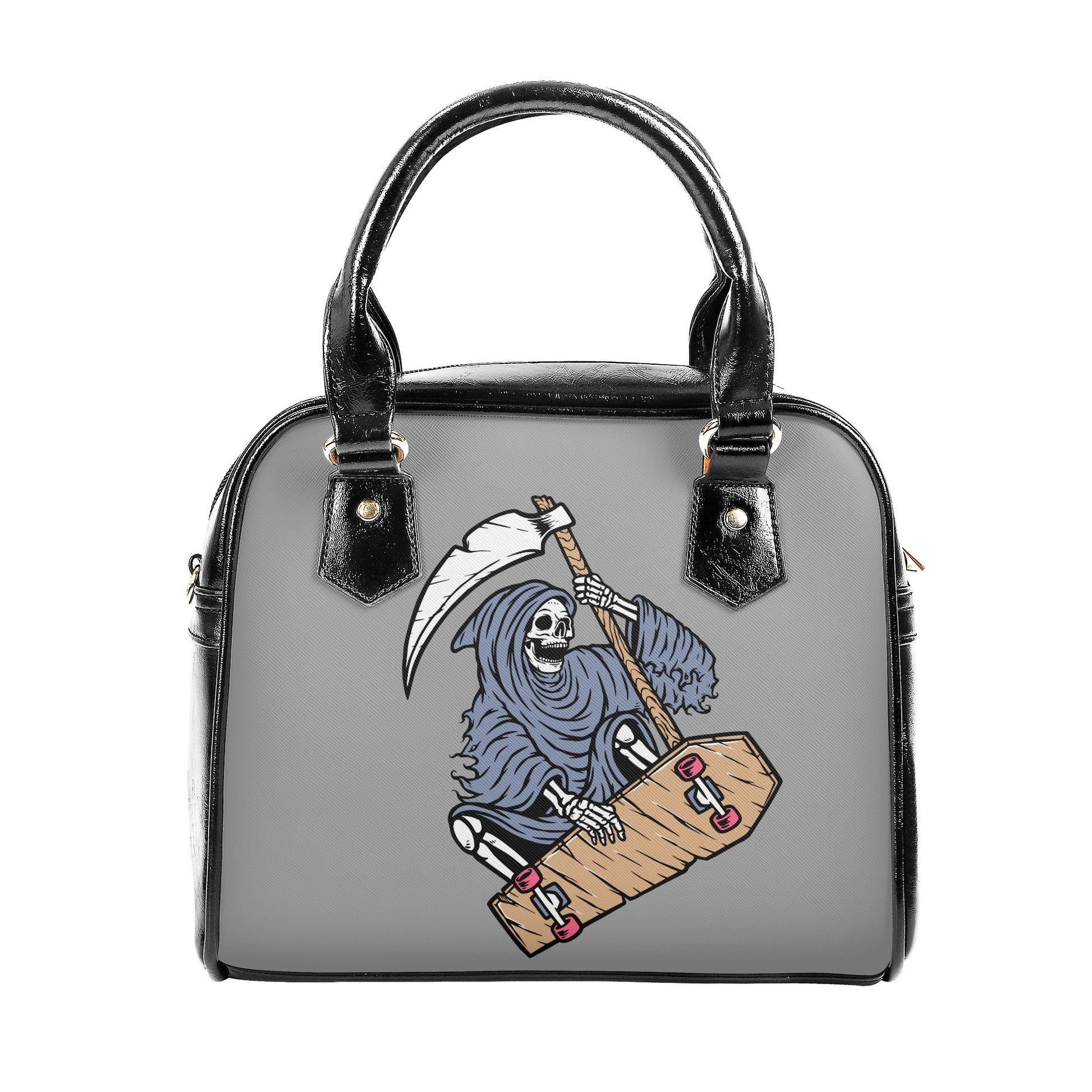 Coffin Skateboard Grim Reaper Shoulder Handbag