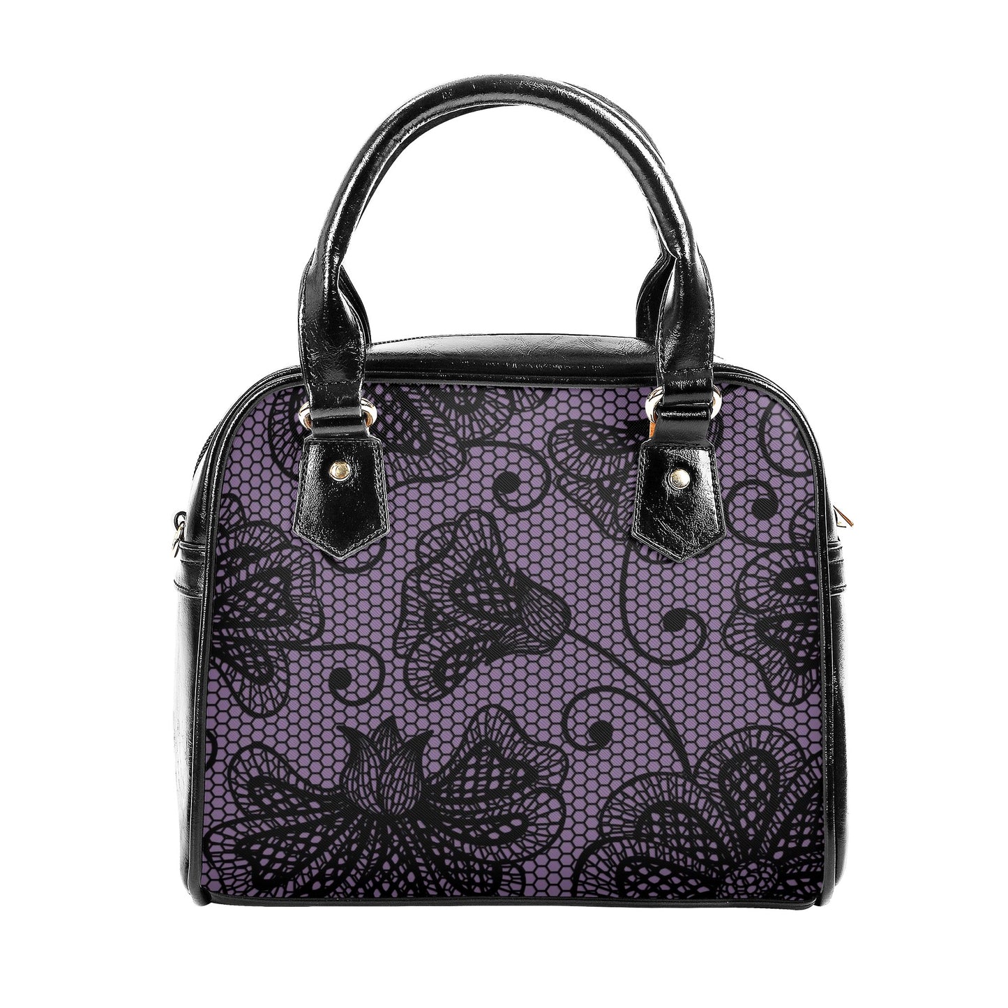 Gothic Purple Lace Shoulder Handbag