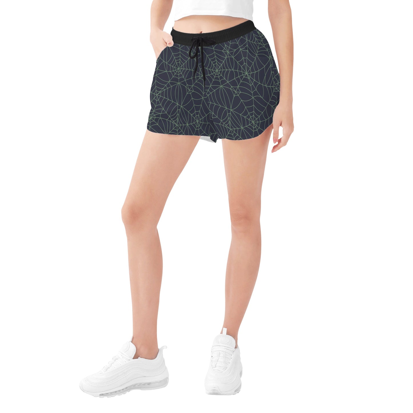 Spider Web Casual Shorts