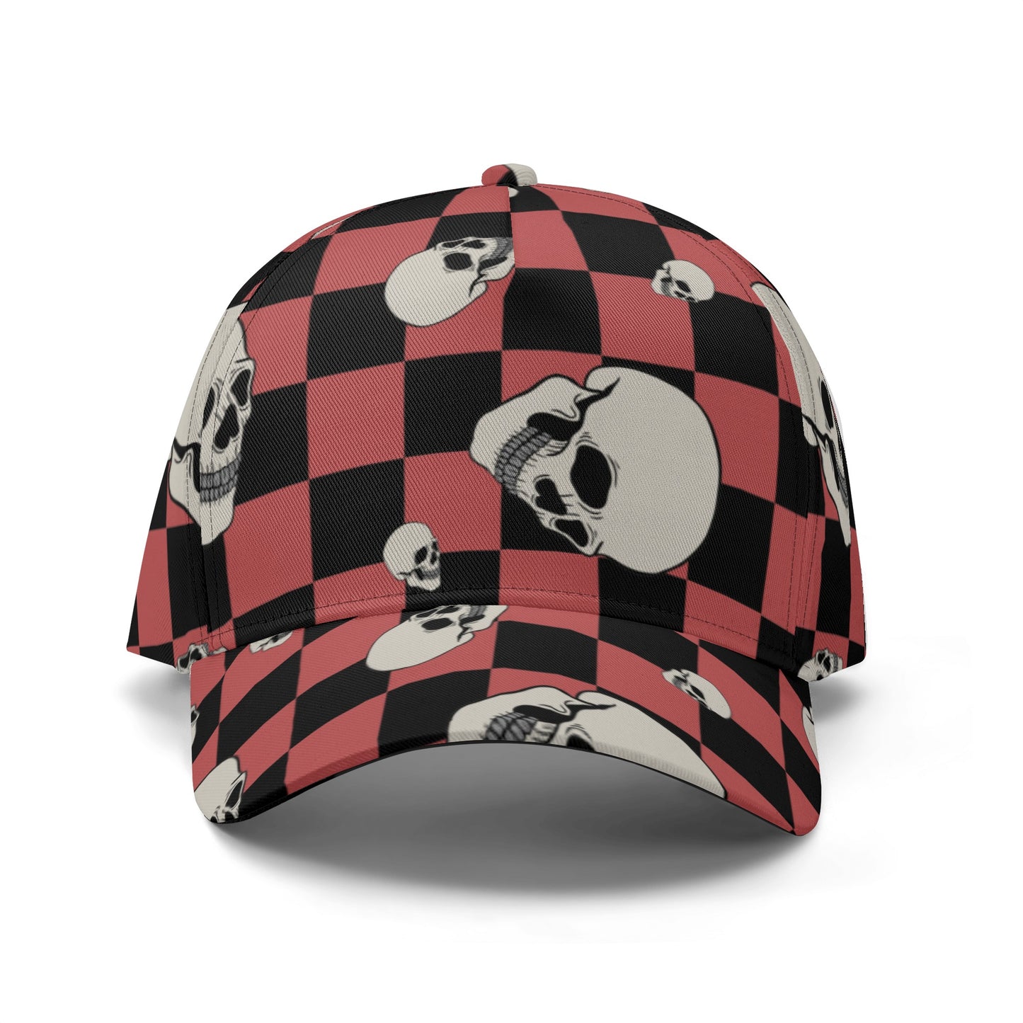 Checkered And Skulls Baseball Cap