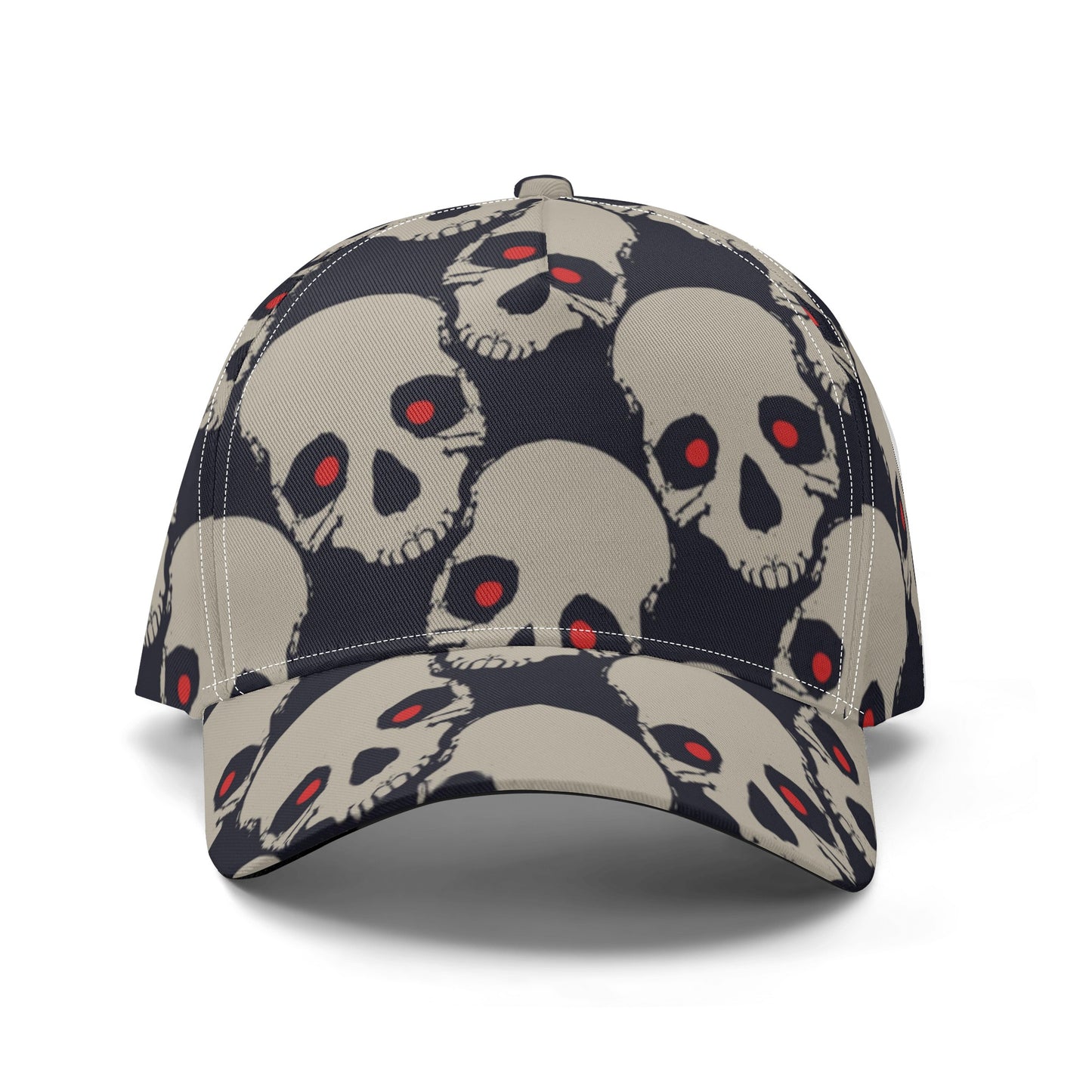 Red Eyed Skull Heads Baseball Caps