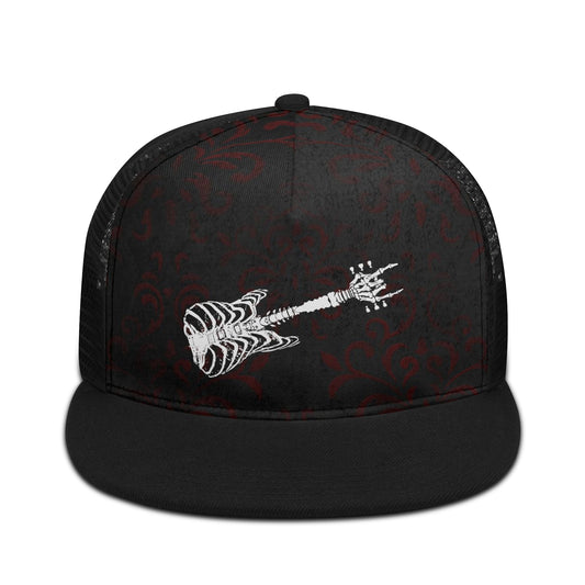 Skeleton Guitar Mesh Hat