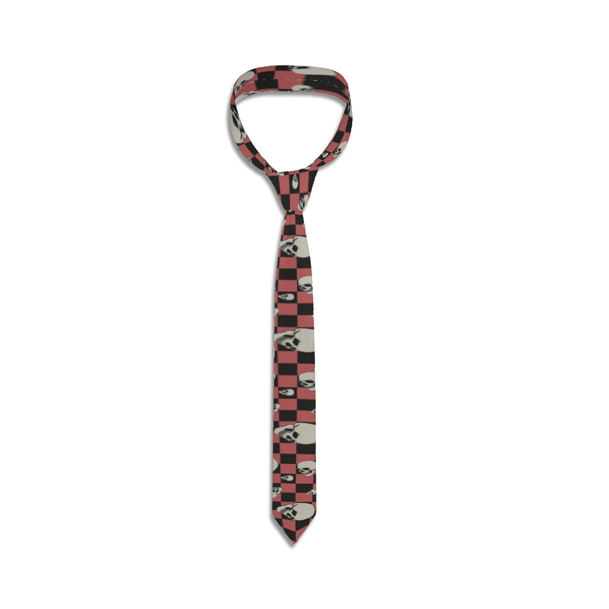 Skulls And Checkers Tie