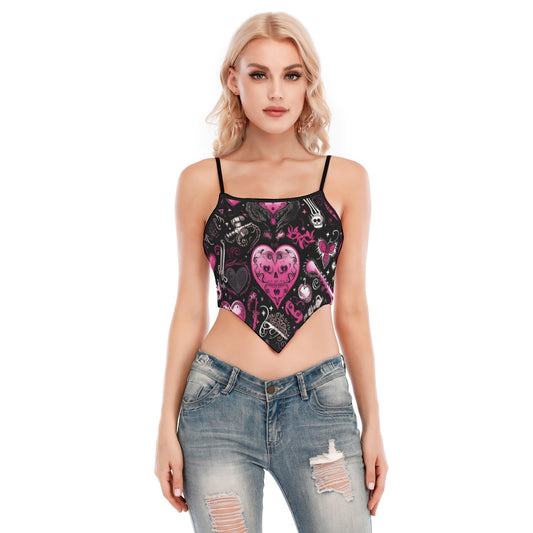 Hearts And Goth Cami Tube Top