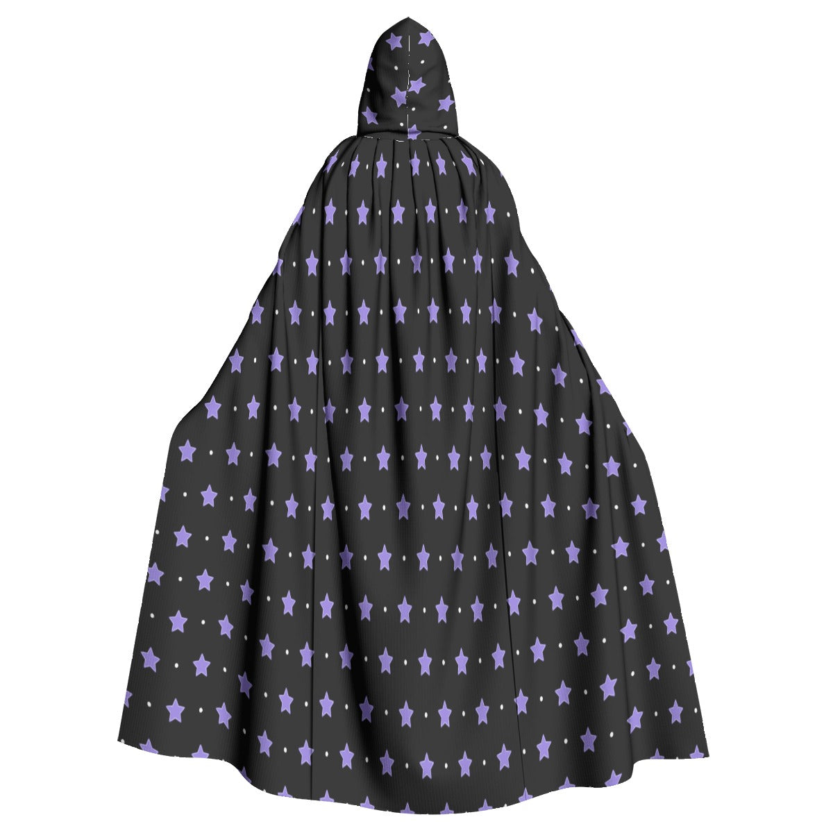 Purple Stars Microfiber Hooded Cloak