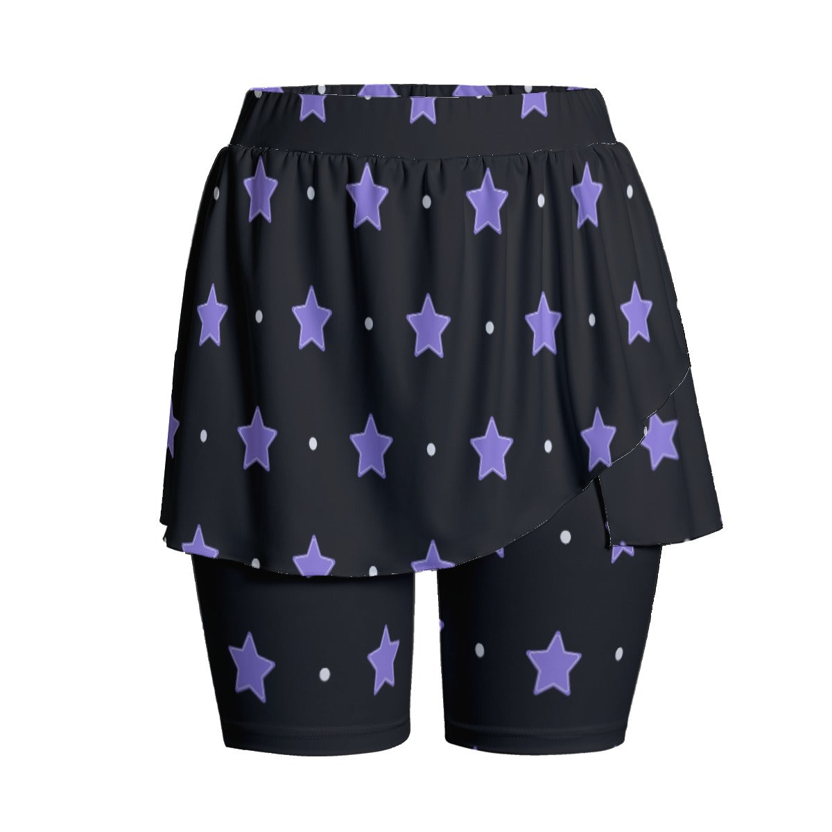 Purple Stars Women's Sports Skorts