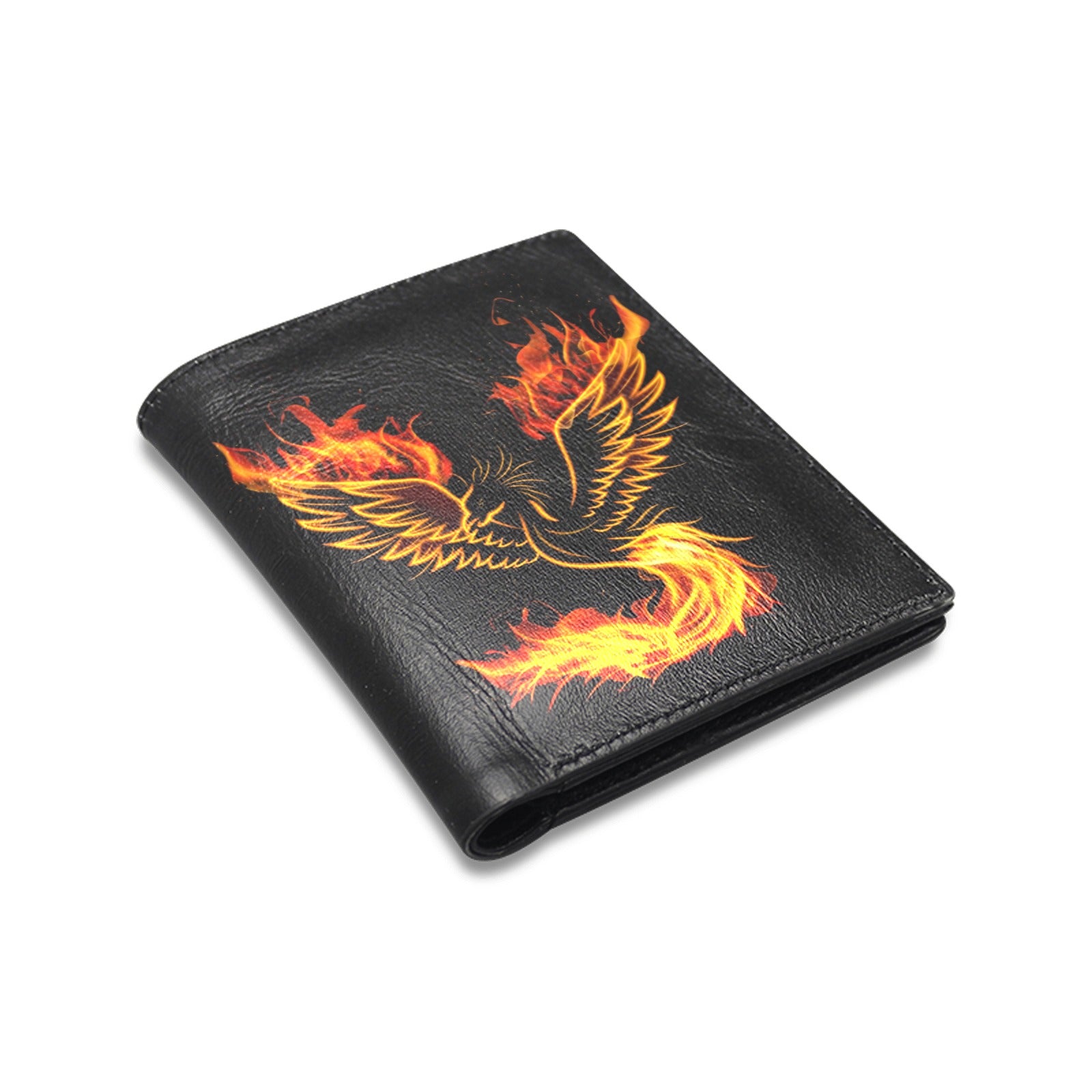 Flaming Phoenix Leather Wallet