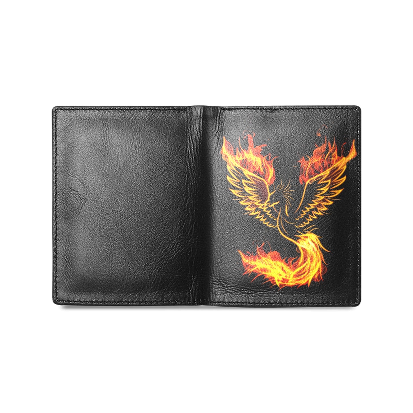 Flaming Phoenix Leather Wallet