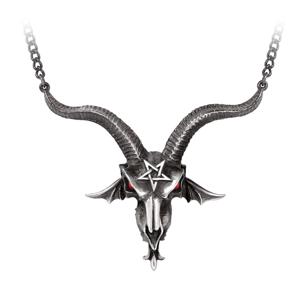 Ancient Goat Skulled Necklace close up