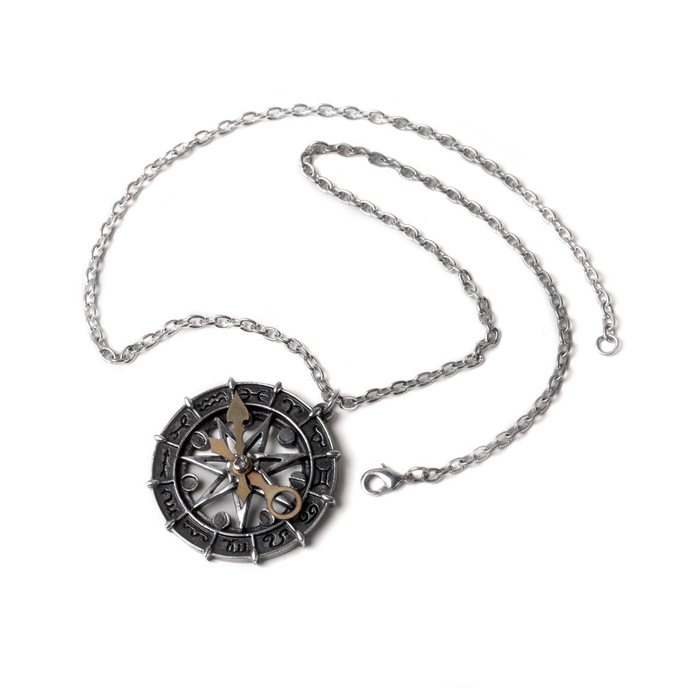 Astro Runic Compass Pendant with the chain