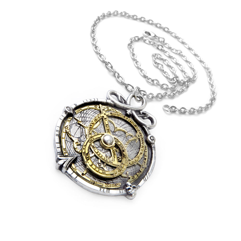 Astrolabe Disk Pendant with chain