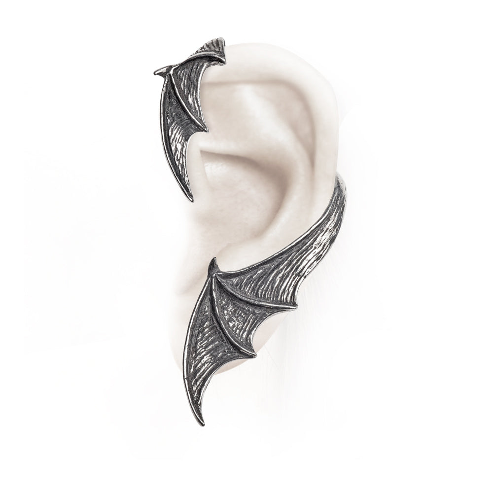 Bat Wing Ear Wrap on a ear