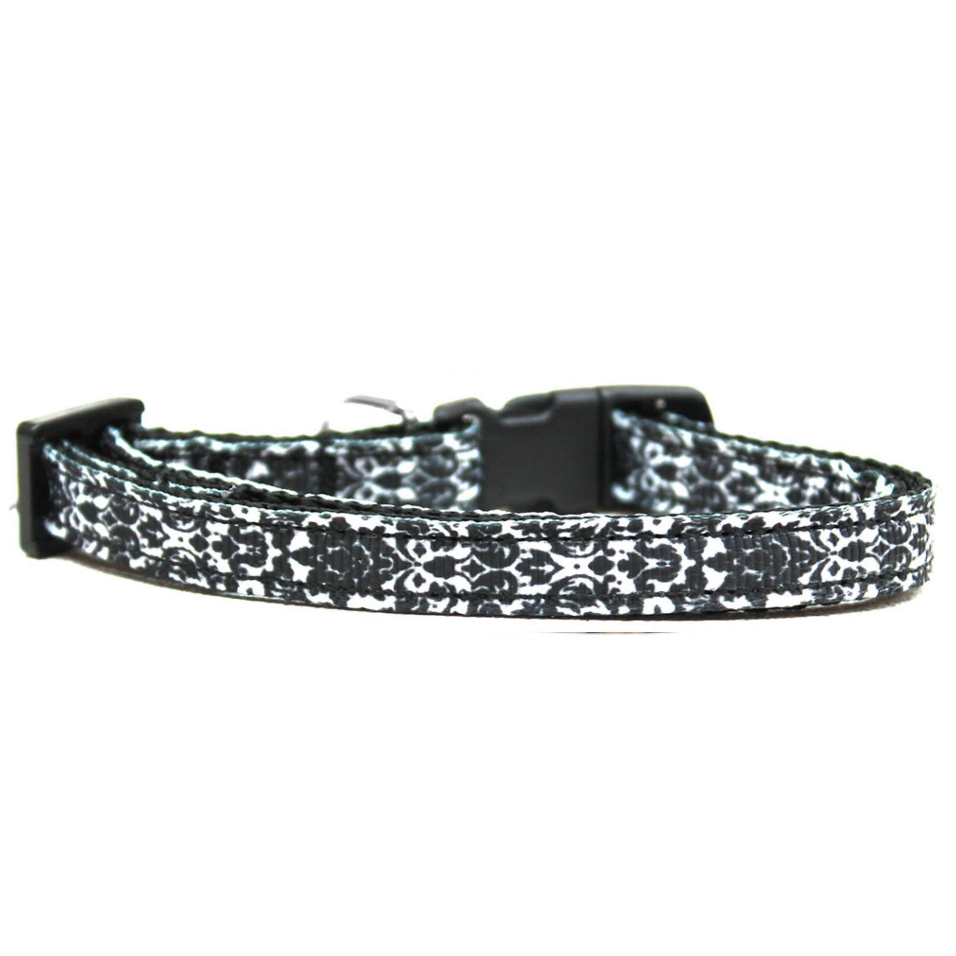 Black And White Design Nylon Dog Collar