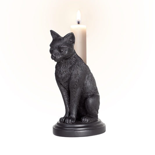 Black Cat Candle Stick Holder