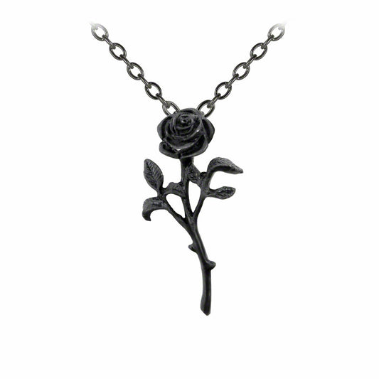 Black Rose Pendant close up