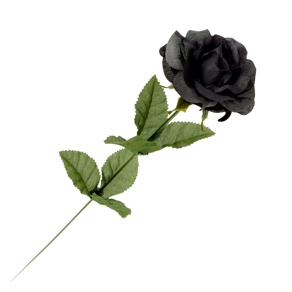 Black Rose With Stem