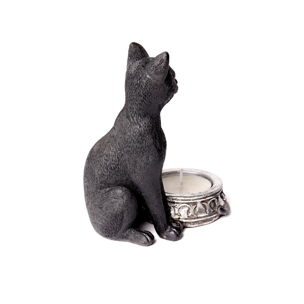 Black Cat Candle Holder side