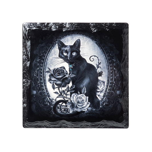 Cat And Rose Coaster