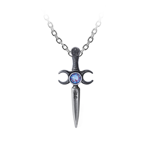 Crescent Moon Magic Dagger Pendant