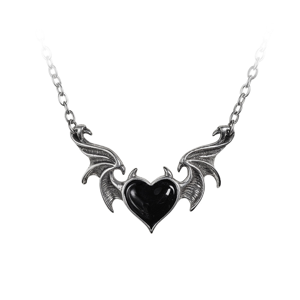 Devil Heart Necklace close up