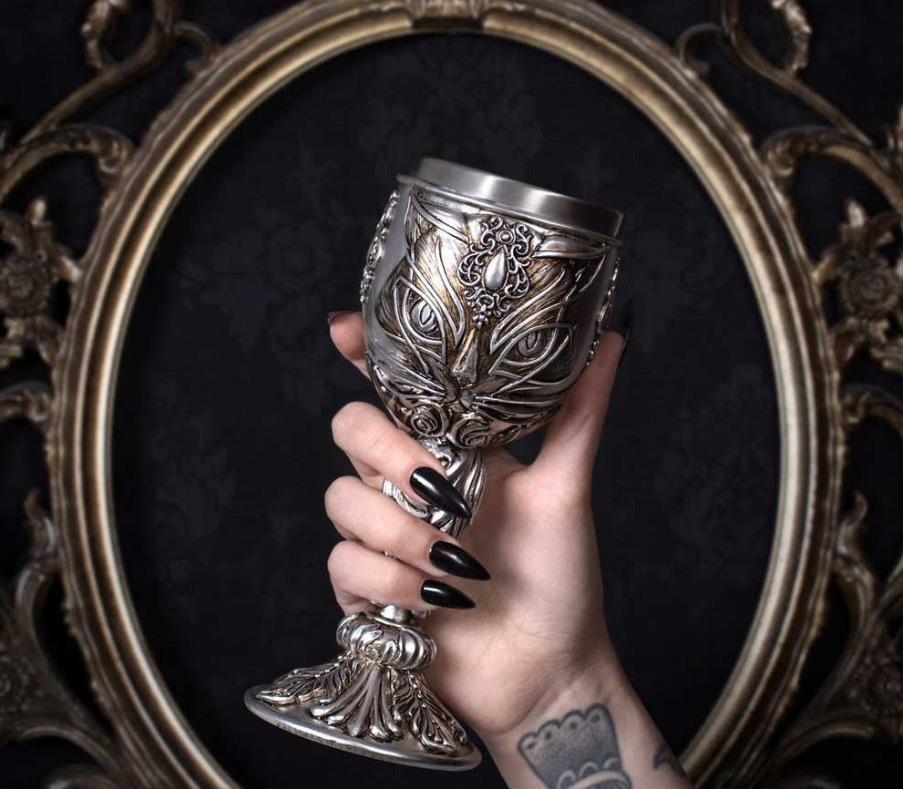 Divine Cat Goblet in a hand