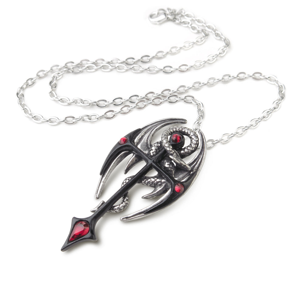 Dragon And The Red Cross Pendant with chain