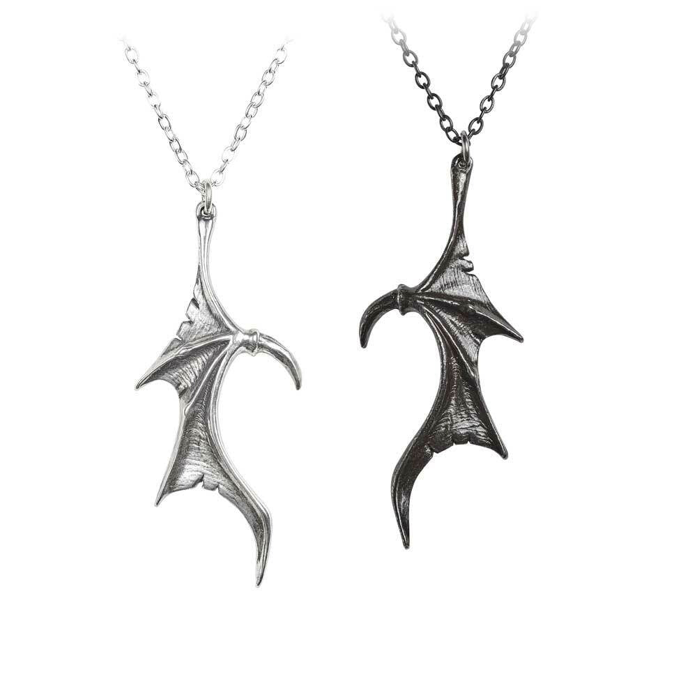 Dragon Wing Necklace Set side by side