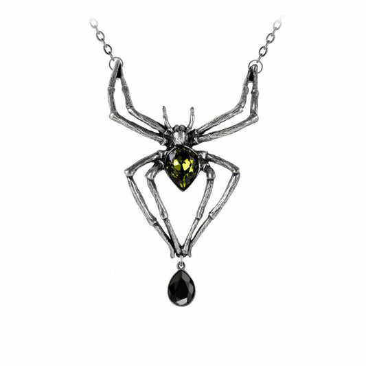 Emerald Spider Pendant close up