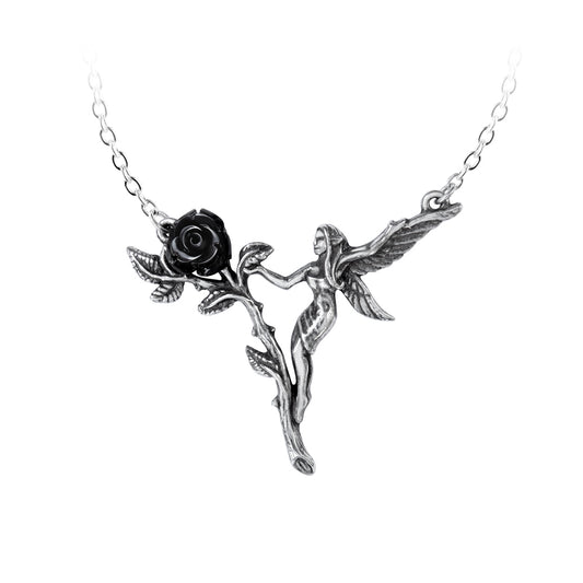 Fairy And The Rose Necklace close up