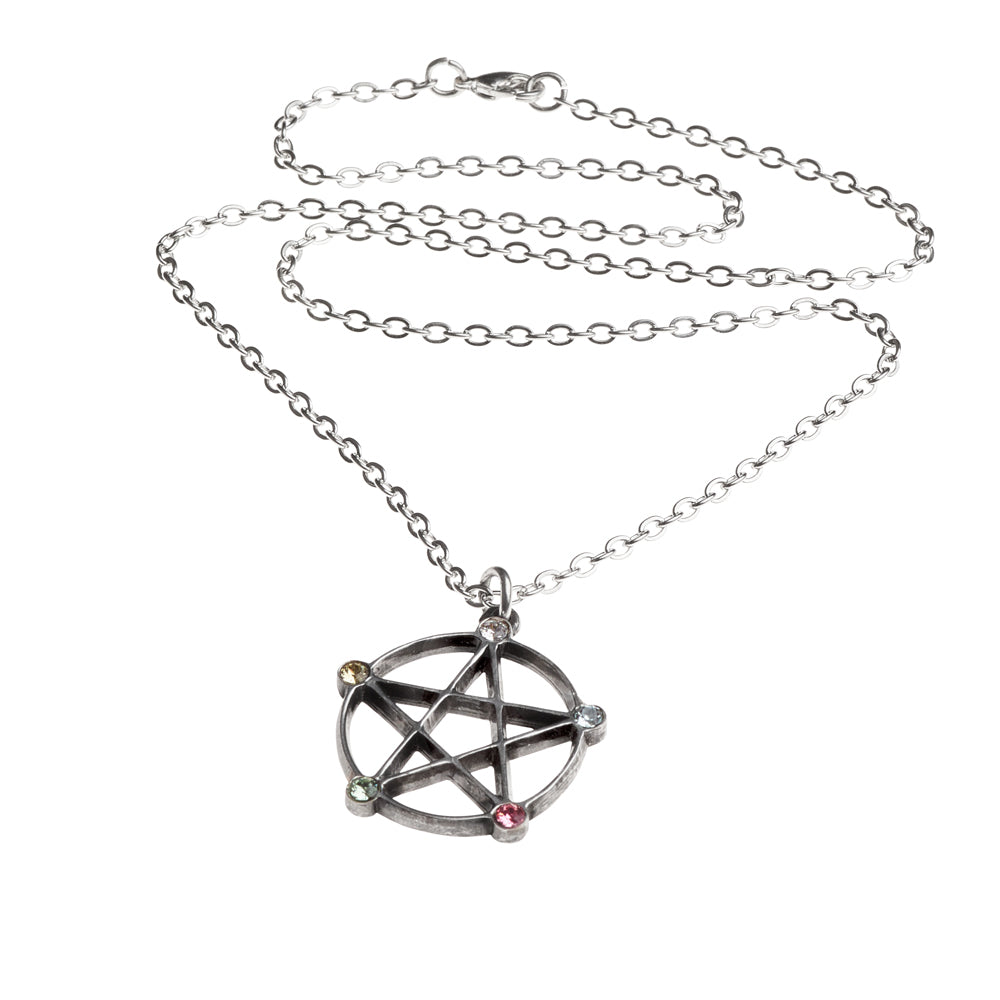 Five Elements Pentagram Pendant with chain