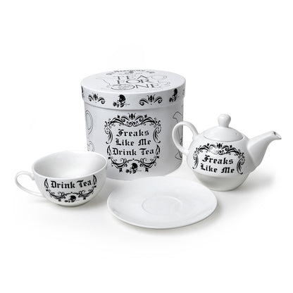  Freaks Like Me Tea Set With Box