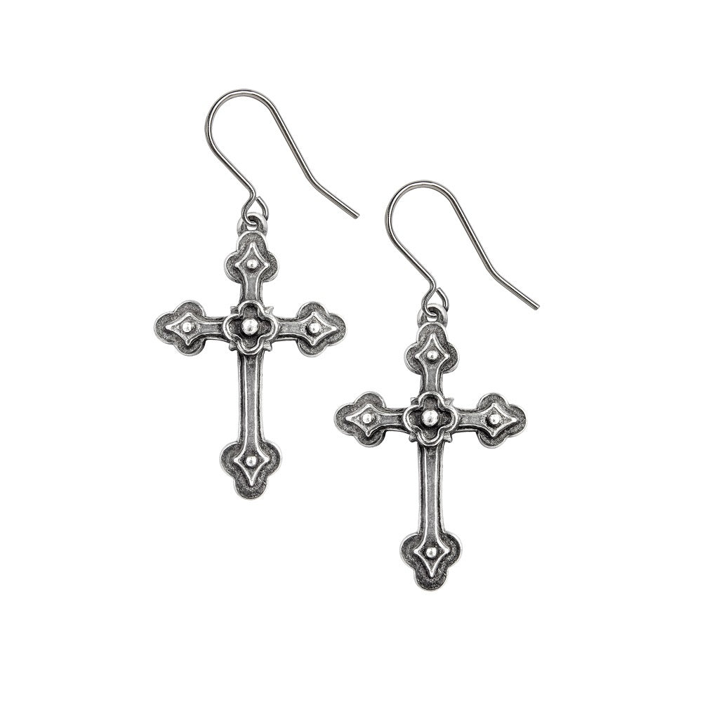 Gothic Cross Earrings