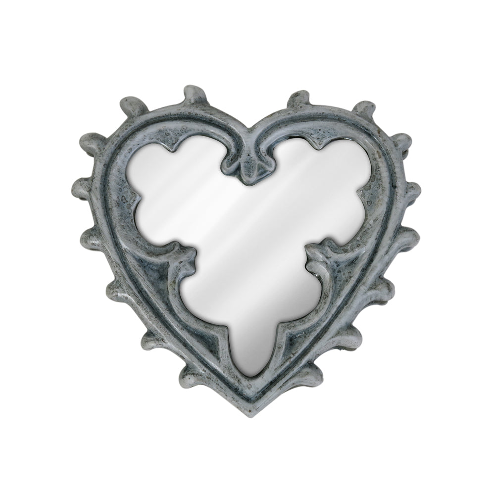 Gothic Heart Compact Mirror front view
