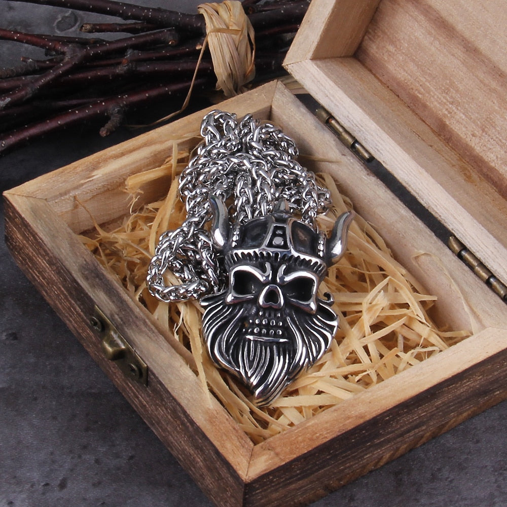 The Undead Viking Warrior Pendant top view
