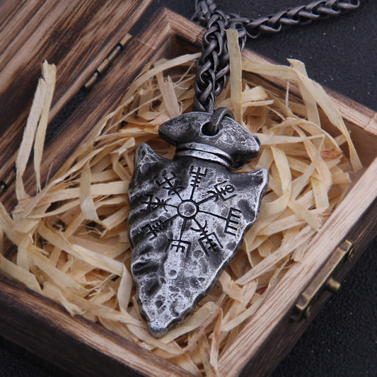 Runic Viking Spear Pendant