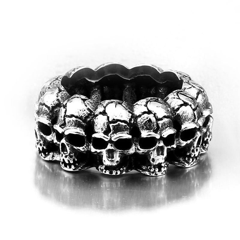 Skull Heads Ring