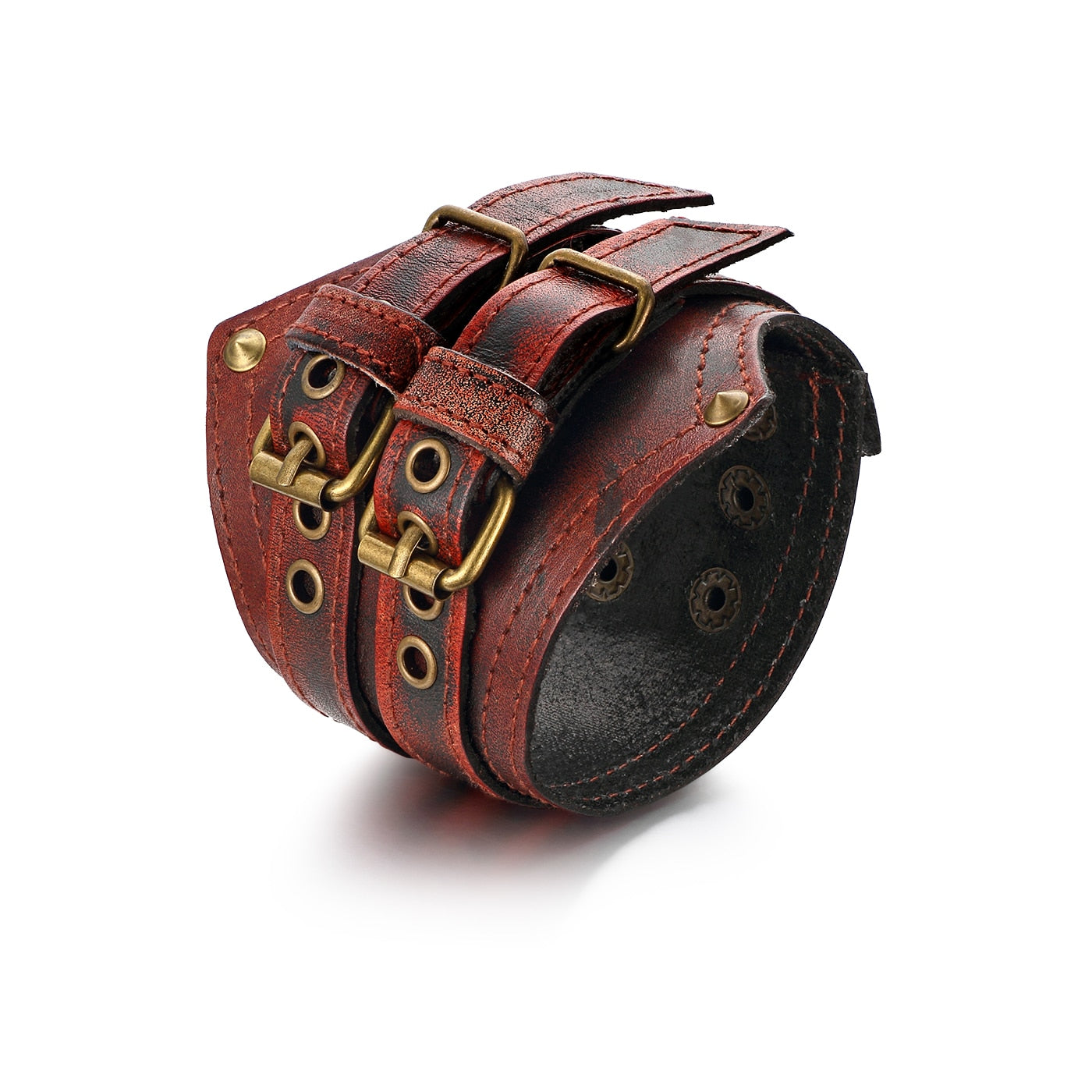 Genuine Leather Belt Buckle Cuff Bracelet