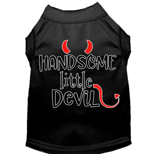 Handsome Little Devil Dog Shirt Black